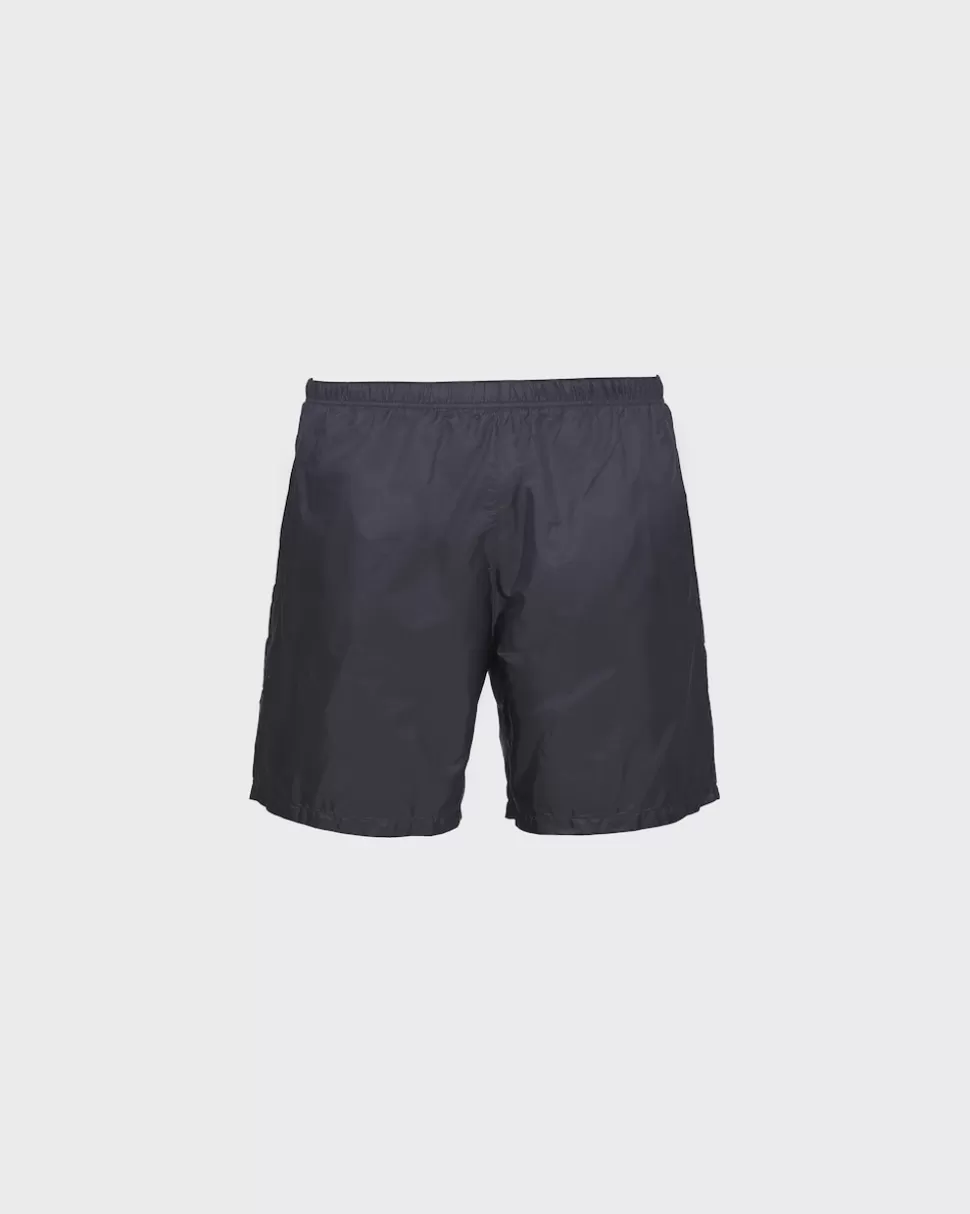 Shop Prada Badehose Aus Re-nylon Schwarz