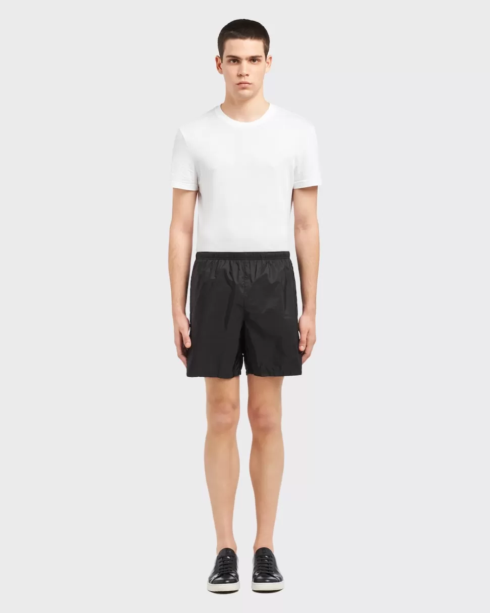 Cheap Prada Badehose Aus Re-nylon Schwarz