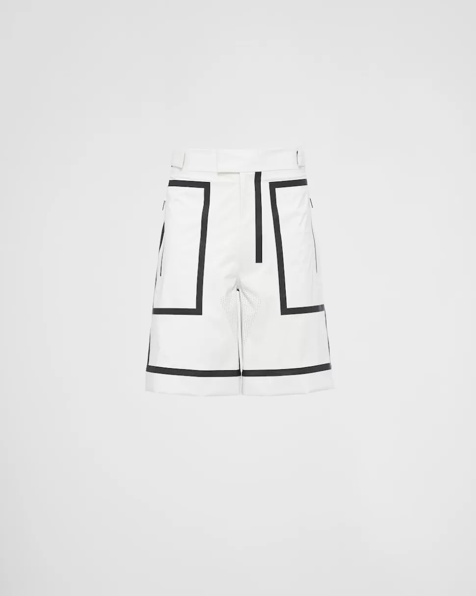 Best Prada Bermudas Aus Extreme-tex Light Kalkweiss