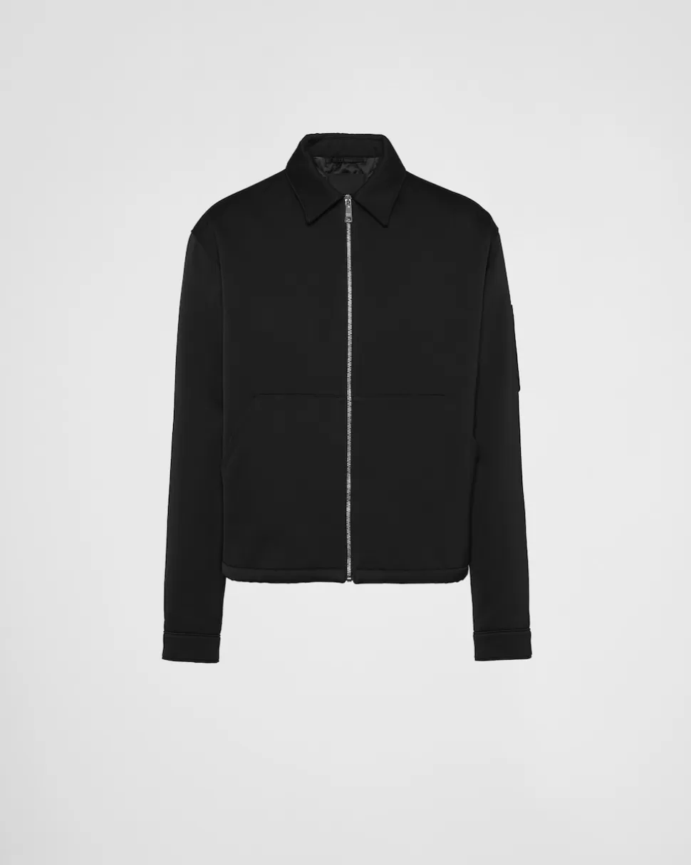 Best Prada Blousonjacke Aus Baumwolle Und Seide Schwarz