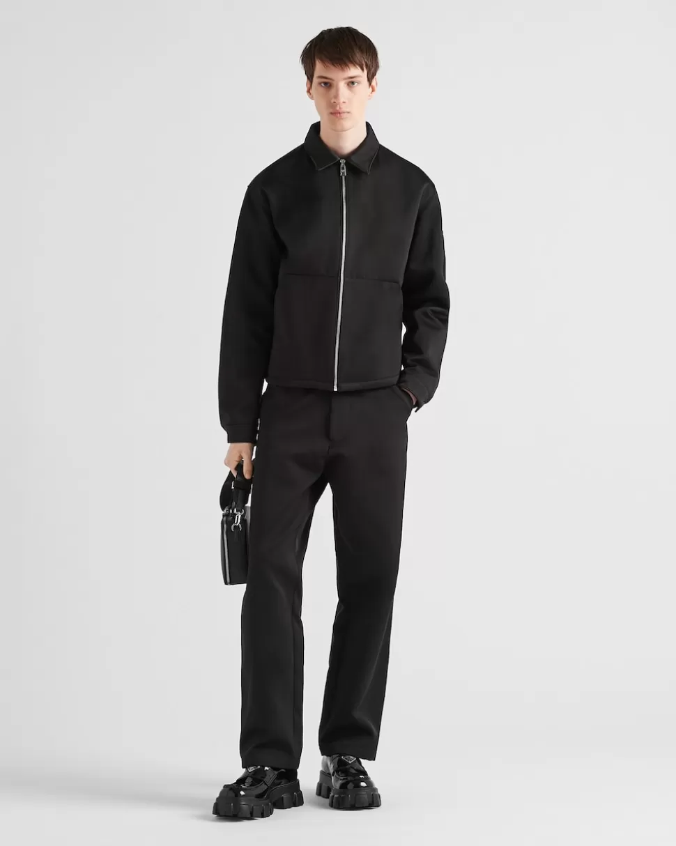 Best Prada Blousonjacke Aus Baumwolle Und Seide Schwarz