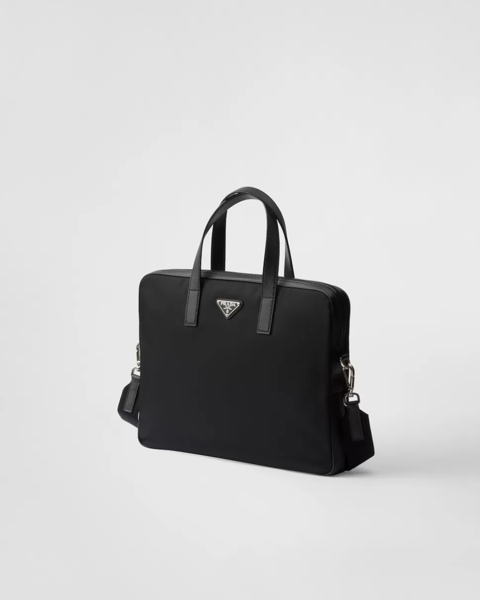 Clearance Prada Brieftasche Aus Re-nylon Und Saffiano-leder Schwarz