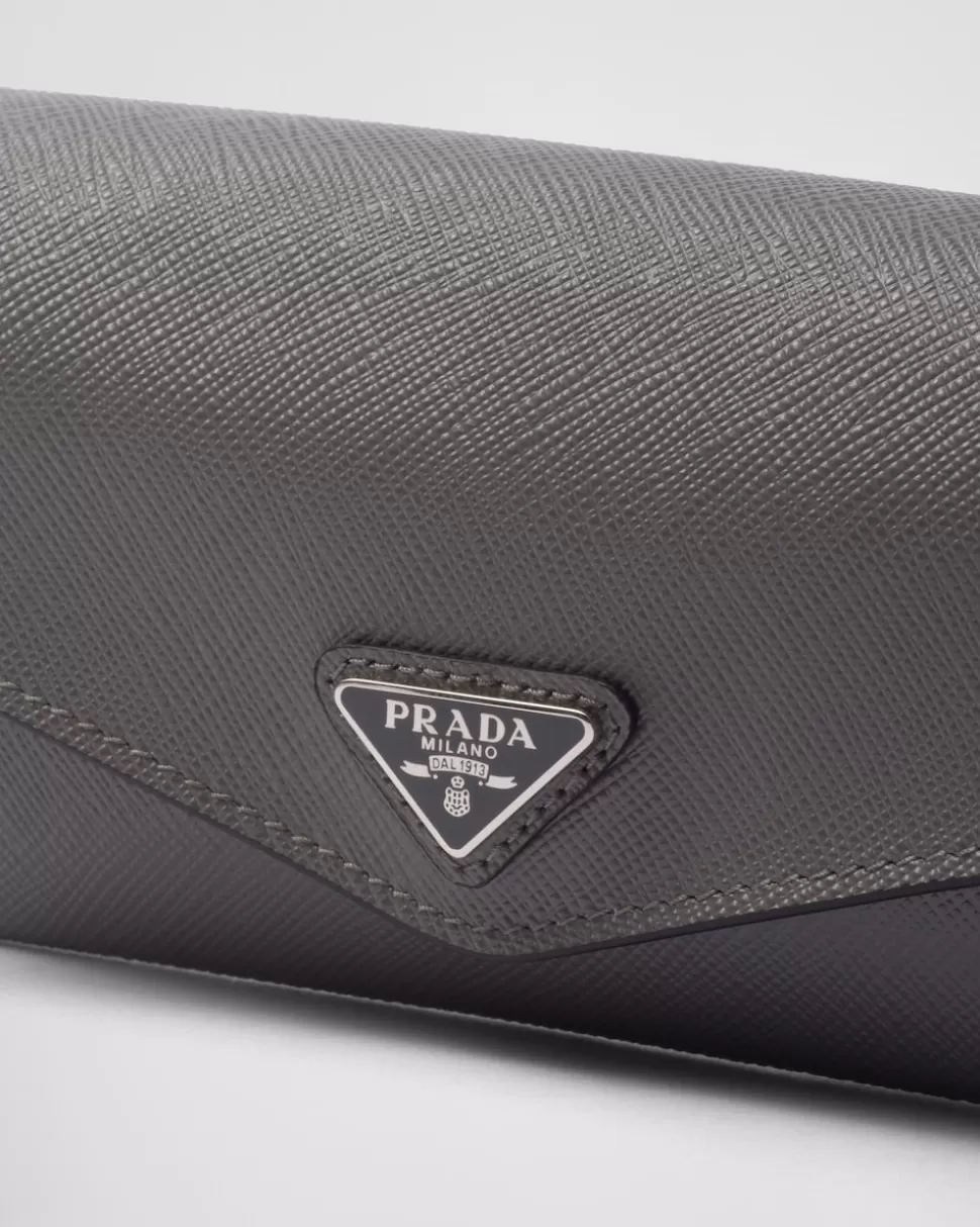 Cheap Prada Brillenetui Aus Saffiano-leder Schwarz