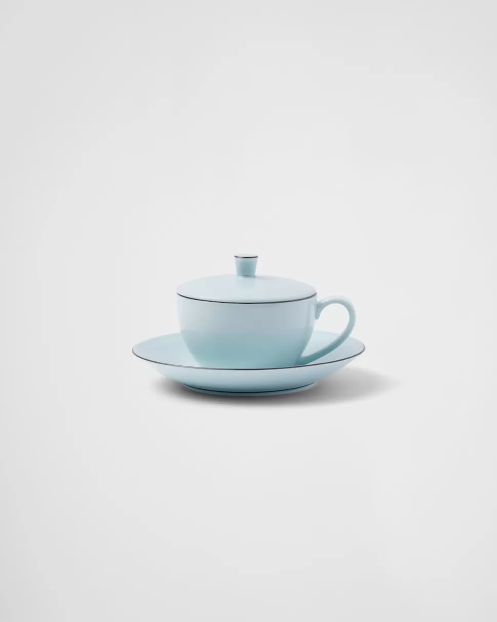 Cheap Prada Cappuccinotasse Aus Porzellan – Celadon CeladonLightBlue