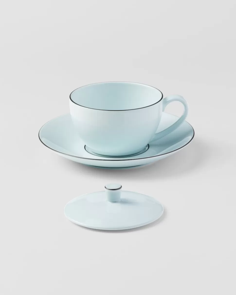 Cheap Prada Cappuccinotasse Aus Porzellan – Celadon CeladonLightBlue