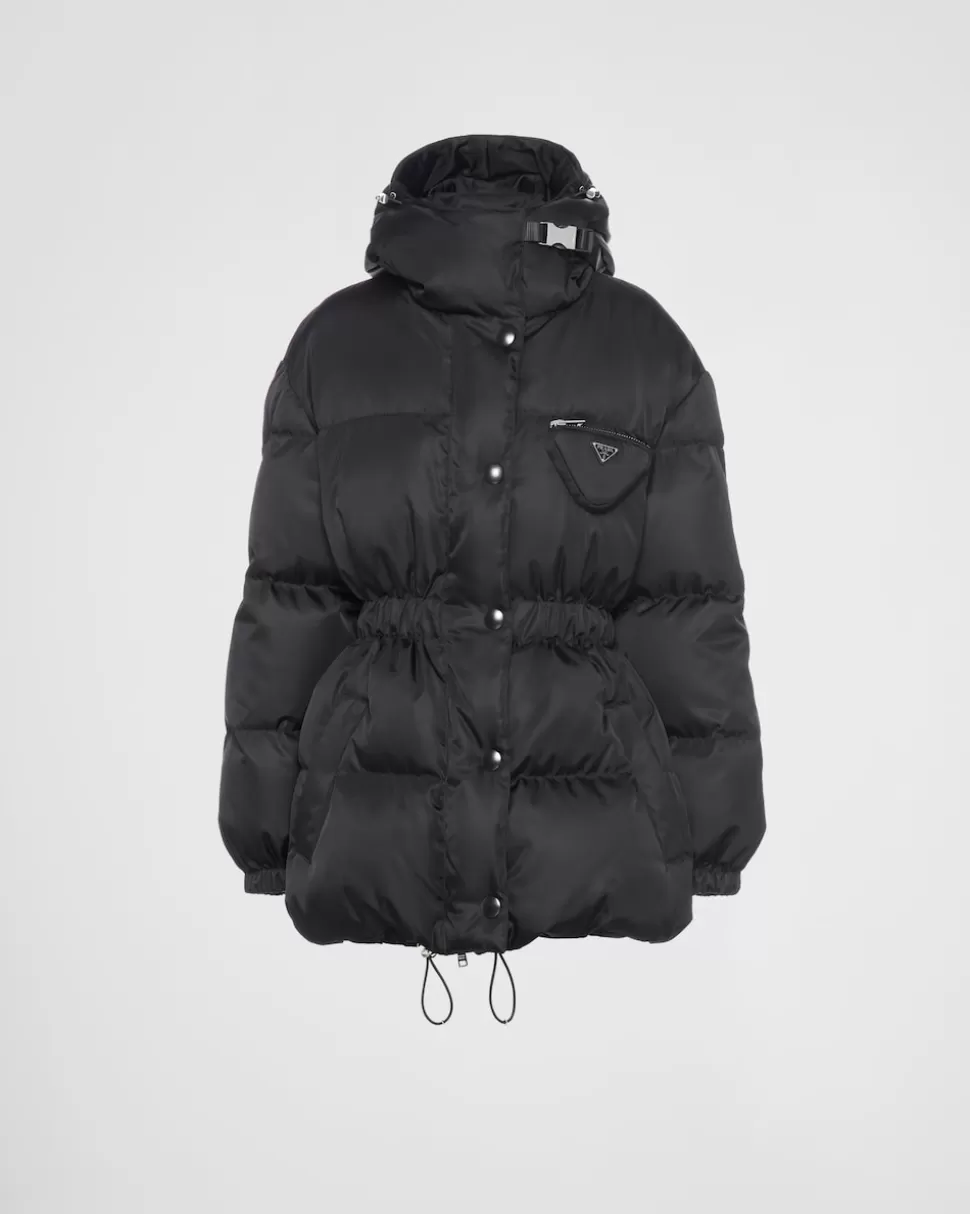 Store Prada Daunenjacke Aus Re-nylon Schwarz