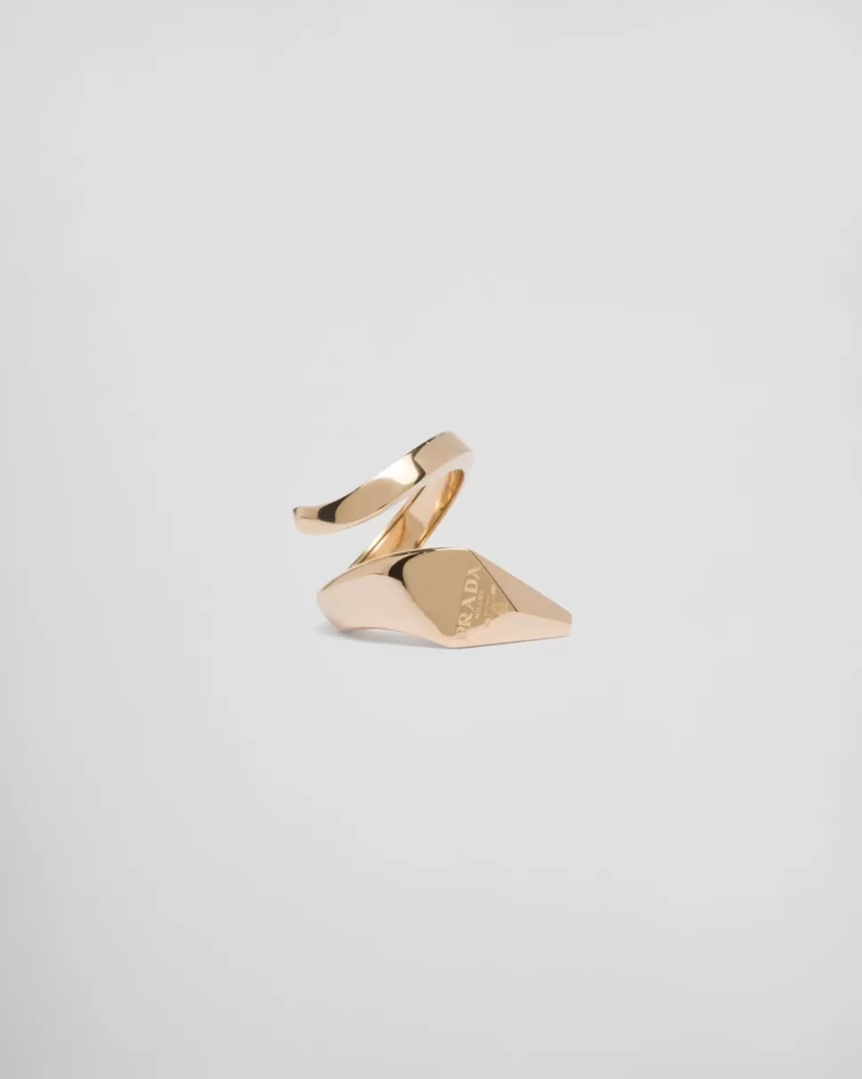 Discount Prada Eternal Ring Aus Gelb Gold