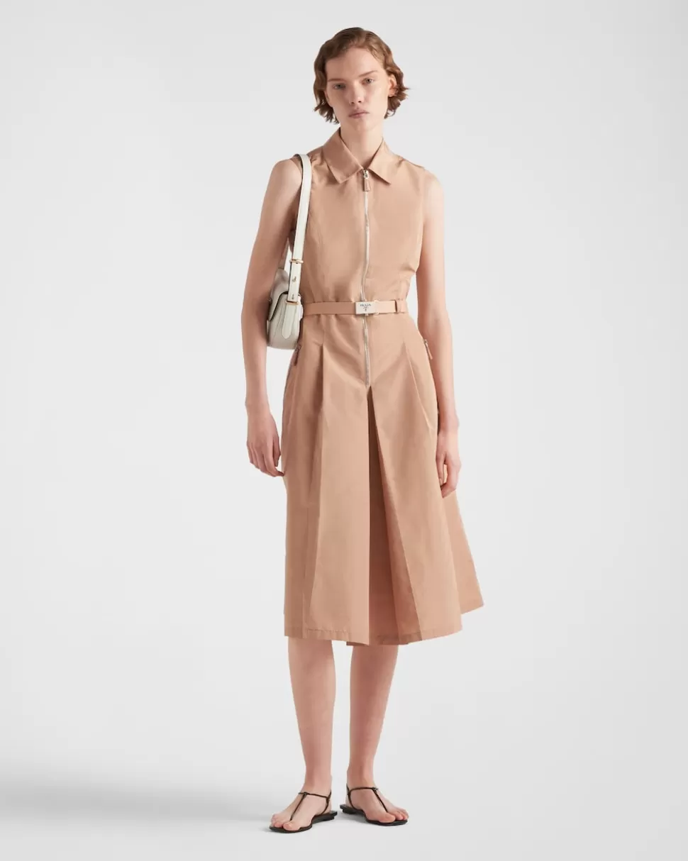 Best Prada Faille Midi-dress Puderrosa