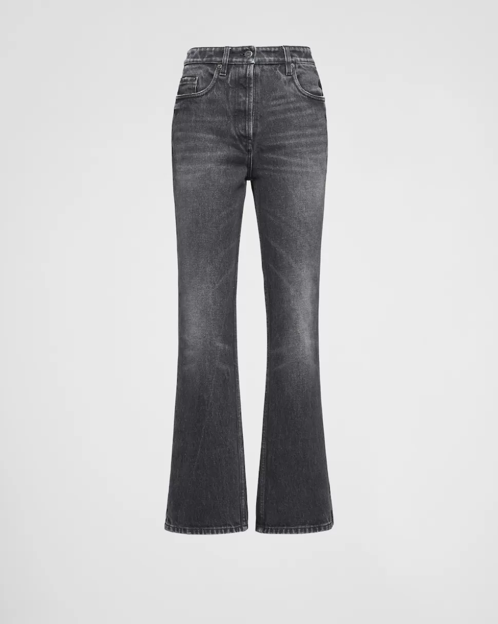 Best Sale Prada Five-pocket-jeans Aus Denim Schwarz