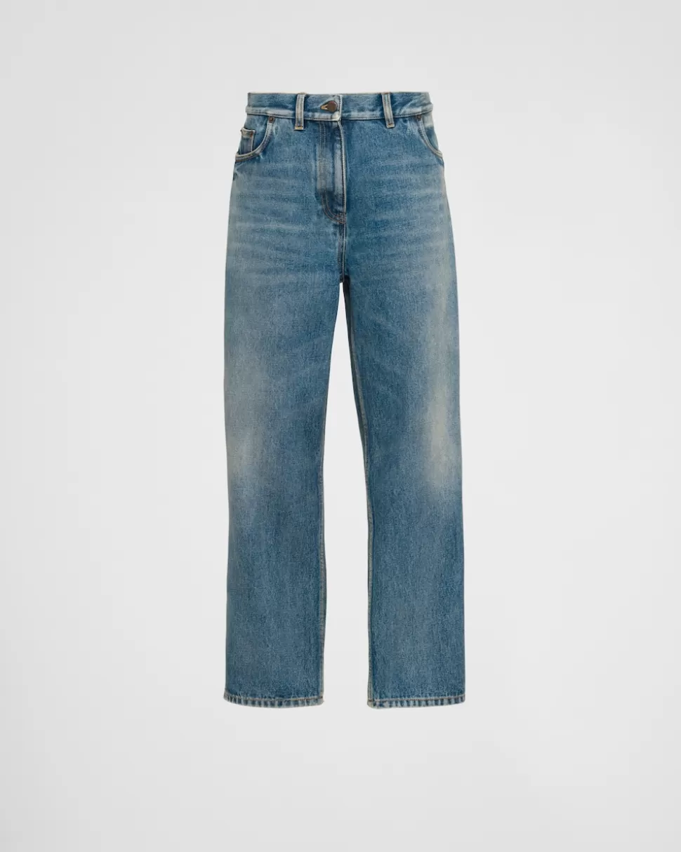 Store Prada Five-pocket-jeans Aus Denim Himmelblau