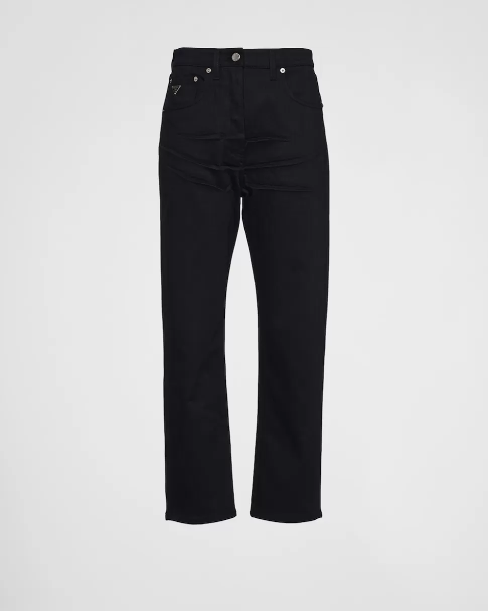 Best Prada Five-pocket-jeans Aus Stretch-denim Schwarz