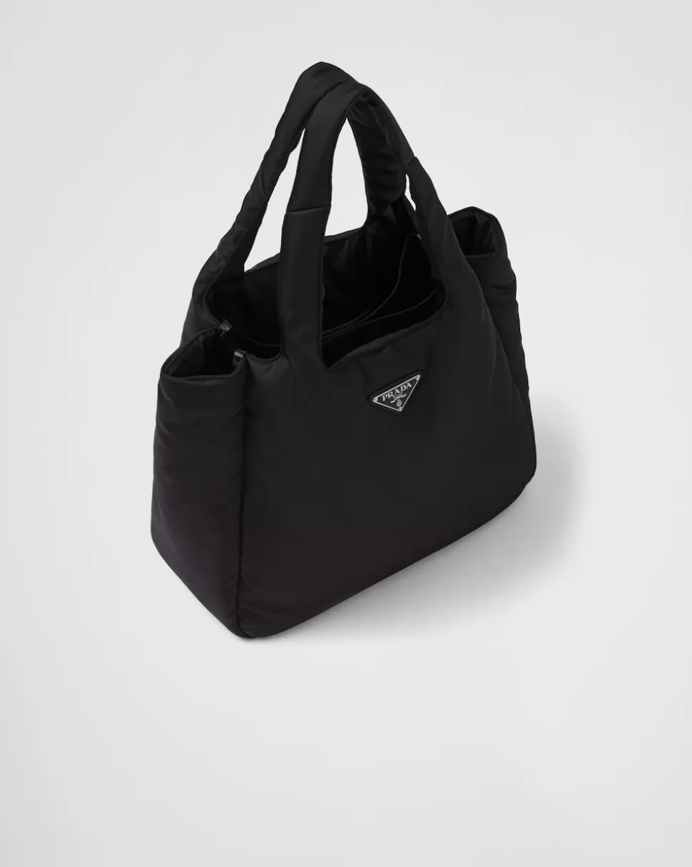 Best Prada Große Tote Bag Aus Gepolstertem Re-nylon Schwarz