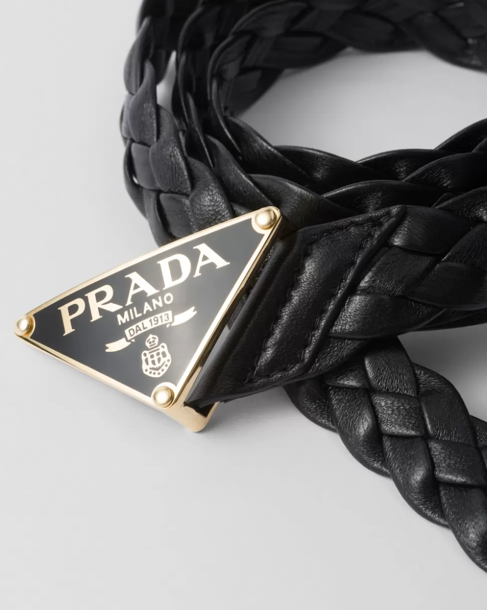 Cheap Prada Gürtel Aus Nappa-leder Schwarz