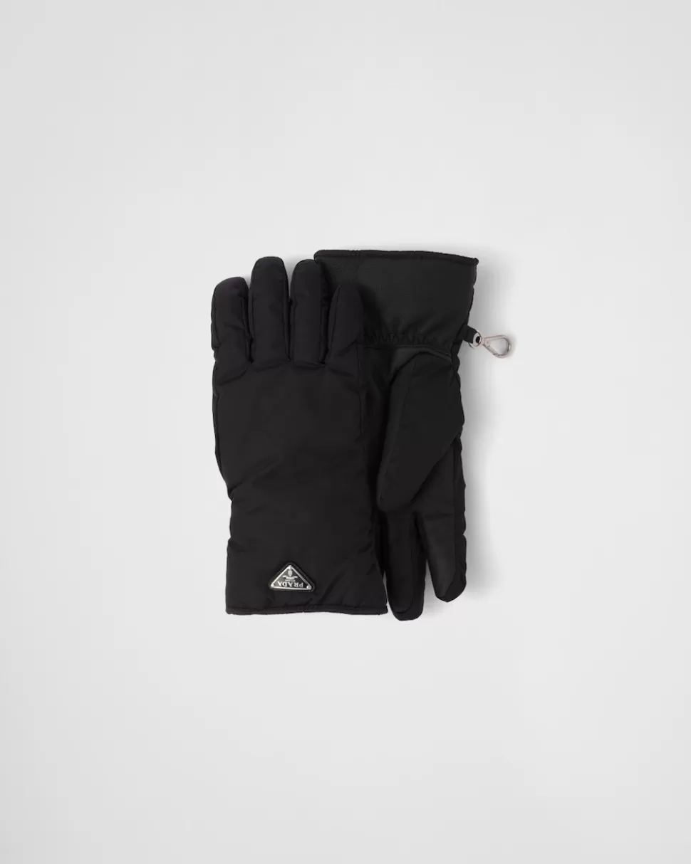 Best Prada Handschuhe Aus Re-nylon Schwarz