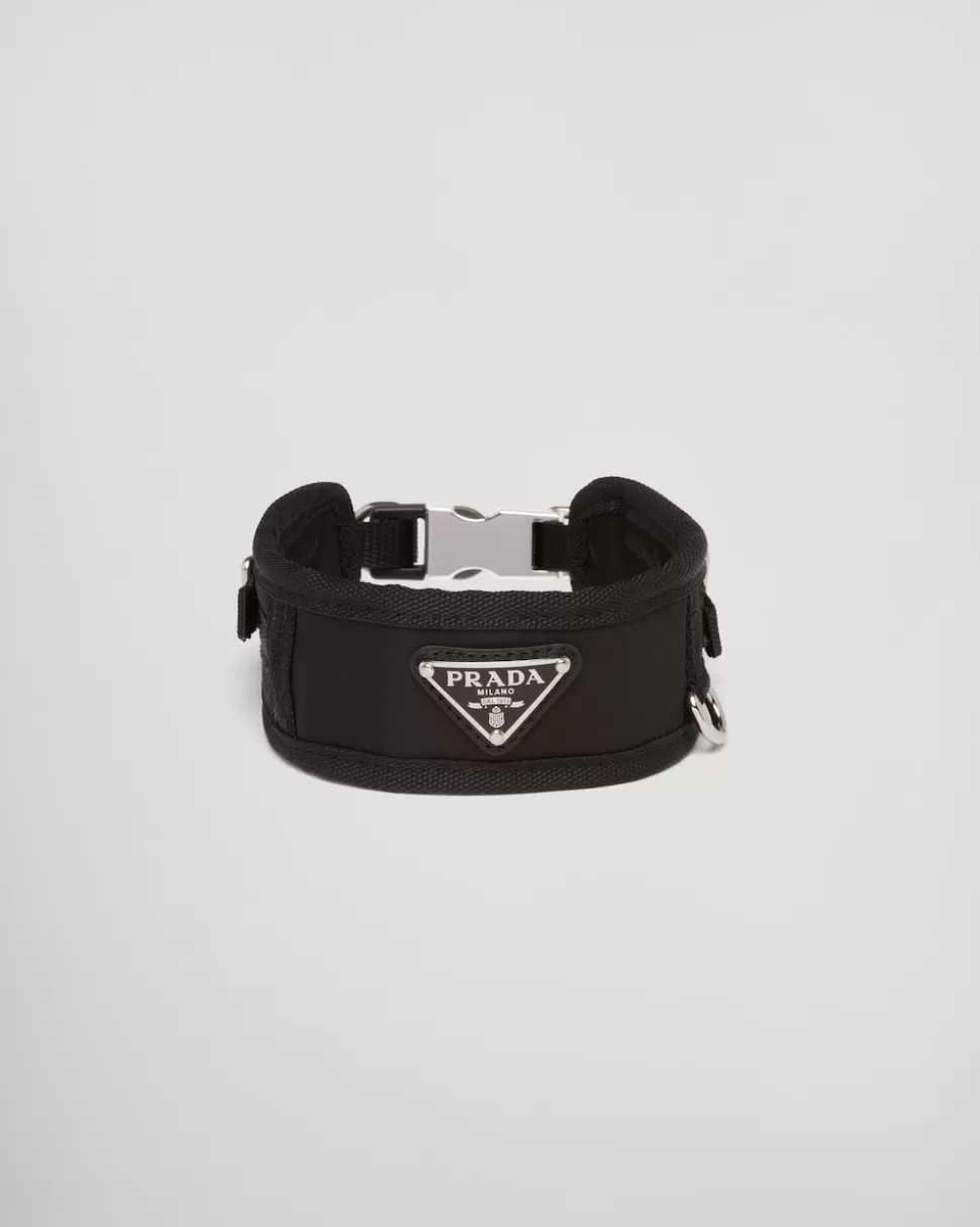 Best Sale Prada Hundehalsband Aus Re-nylon Schwarz