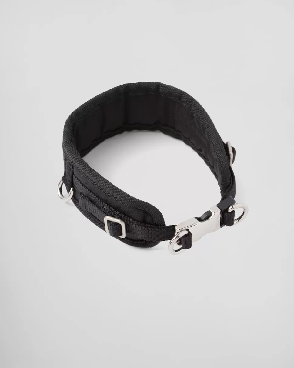 Best Sale Prada Hundehalsband Aus Re-nylon Schwarz