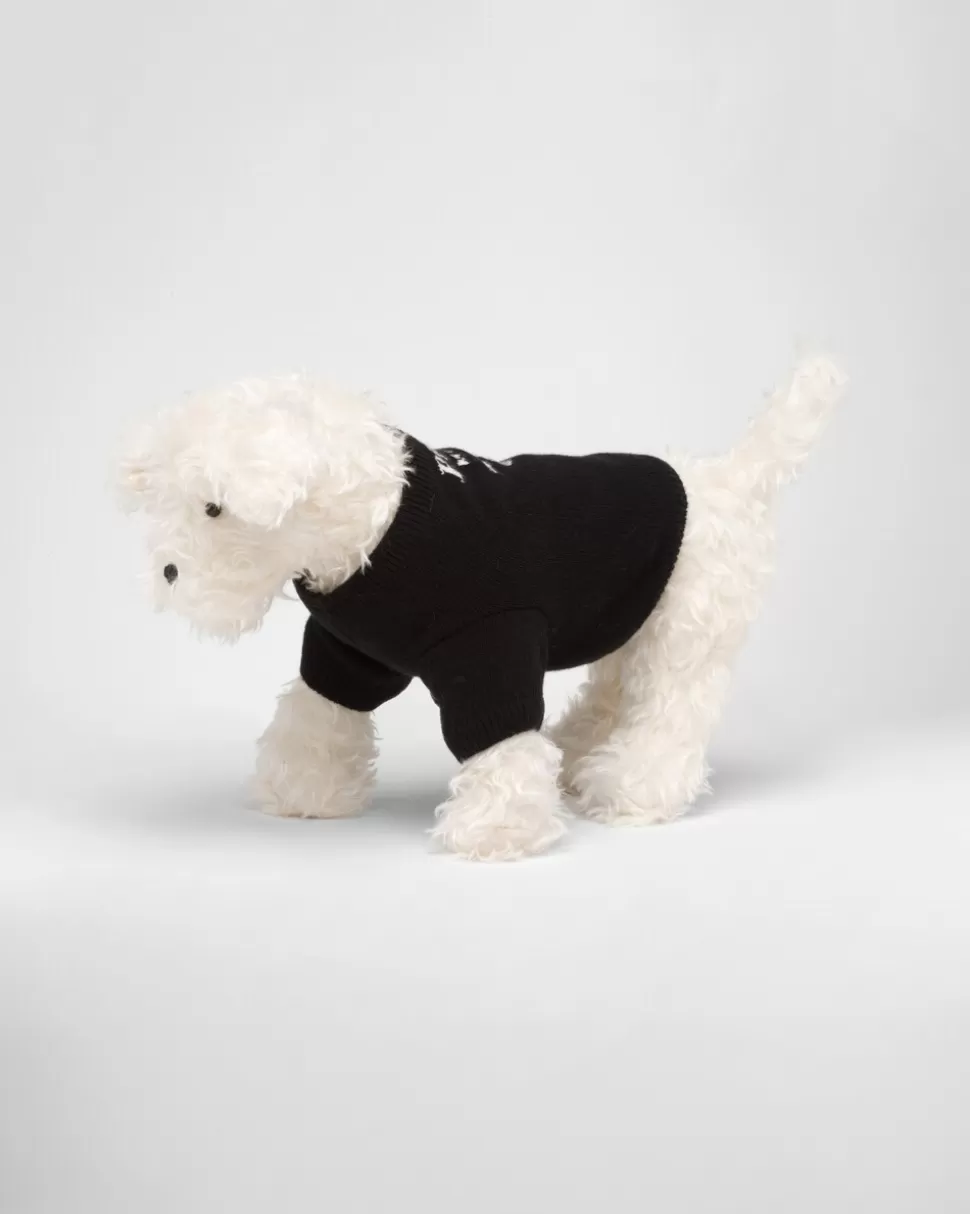 Best Prada Hundepullover Aus Wolle Und Kaschmir Schwarz