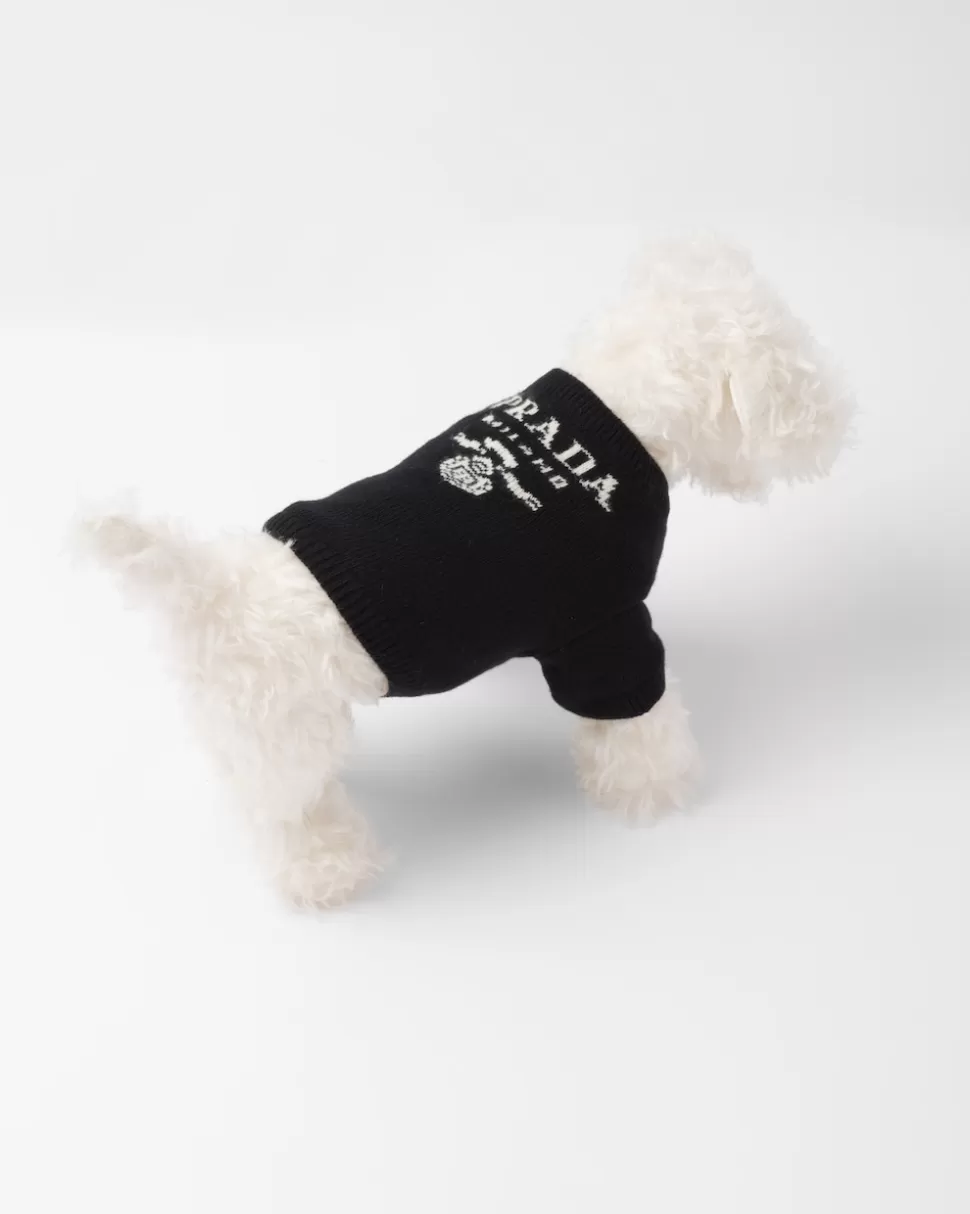 Best Prada Hundepullover Aus Wolle Und Kaschmir Schwarz