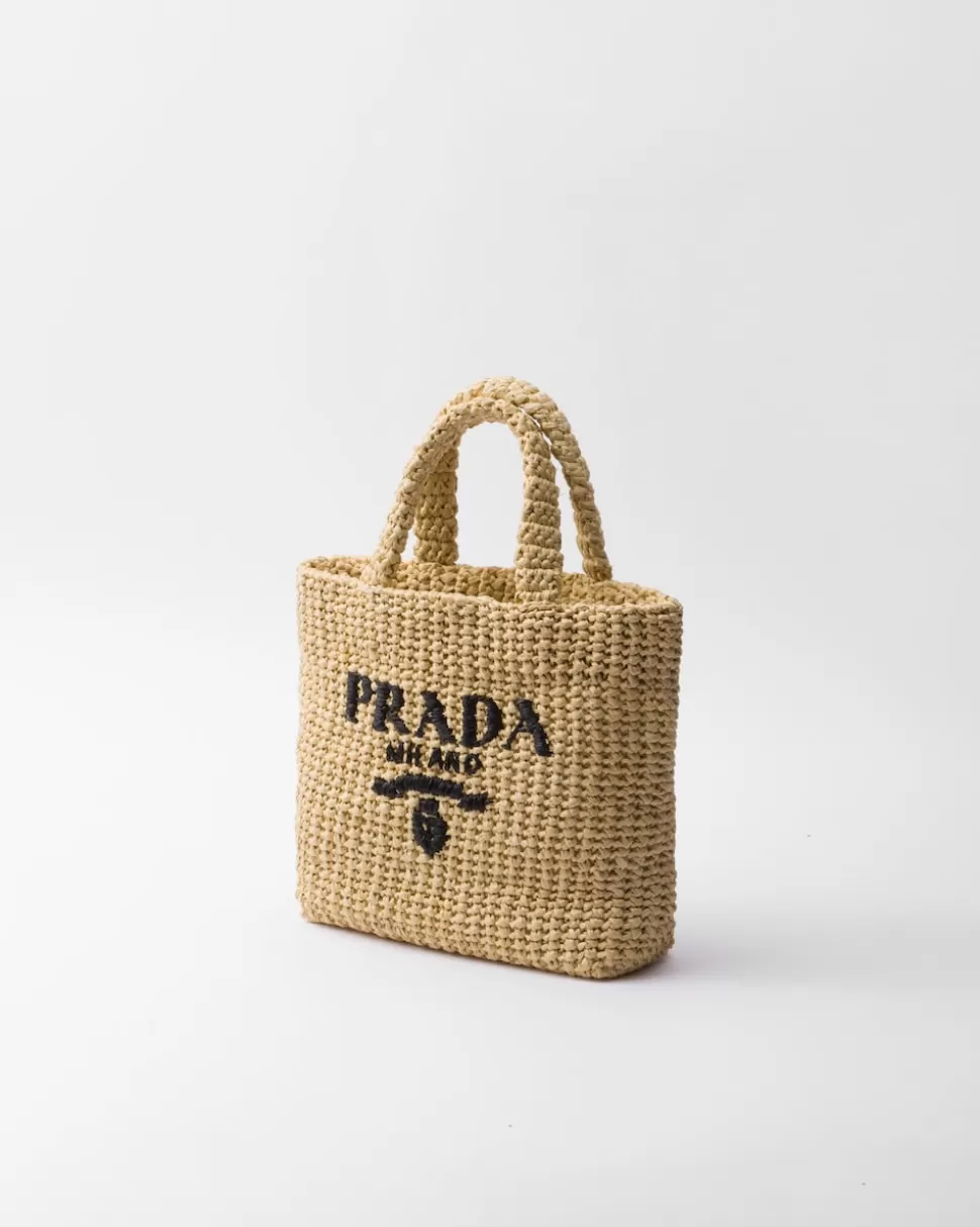 Online Prada Kleine Gehäkelte Tote Bag Natur