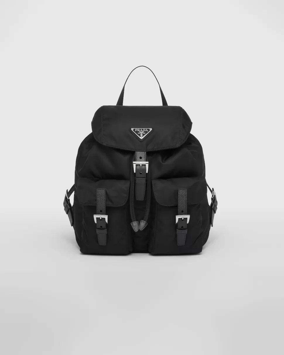 New Prada Kleiner Rucksack Aus Re-nylon Schwarz