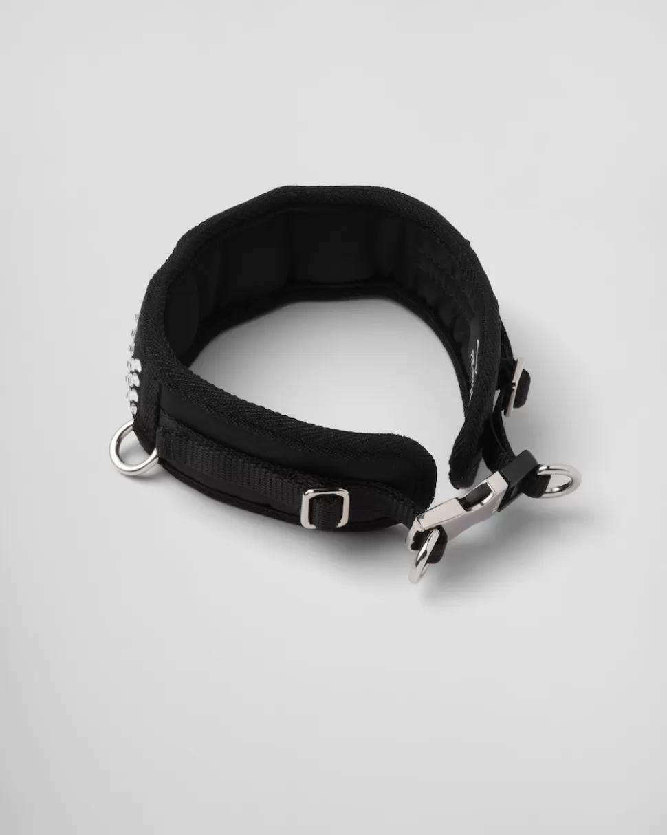 Discount Prada besetztes Hundehalsband Aus Satin Kristall