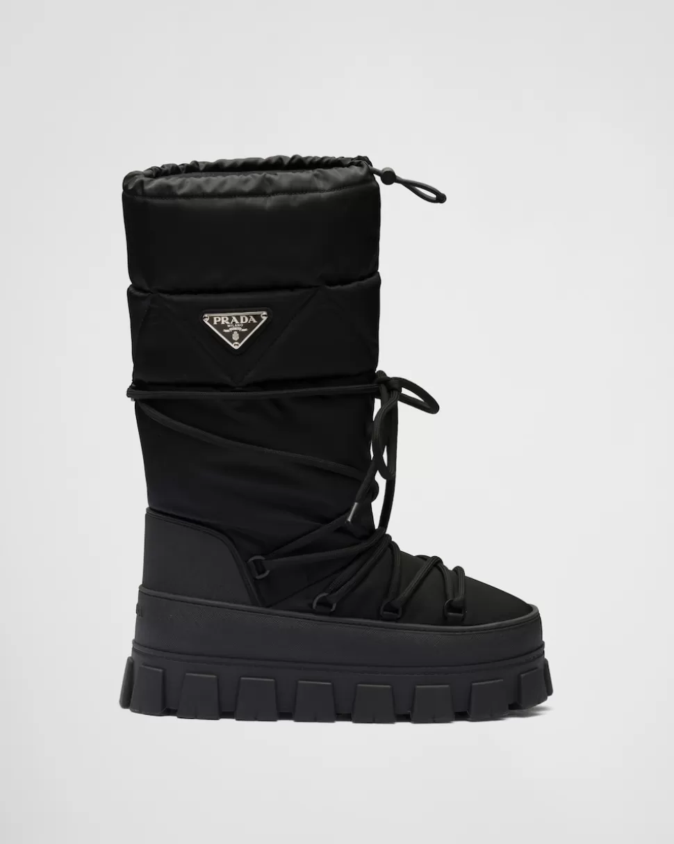 Best Prada Moonboots Aus Gabardine-nylon Schwarz