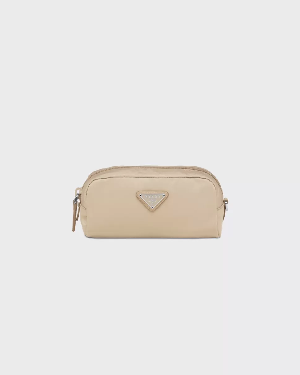 Best Sale Prada Necessaire Aus Re-nylon Wüstenbeige