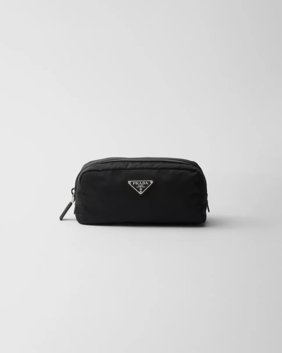 Clearance Prada Necessaire Aus Re-nylon Und Saffiano Schwarz