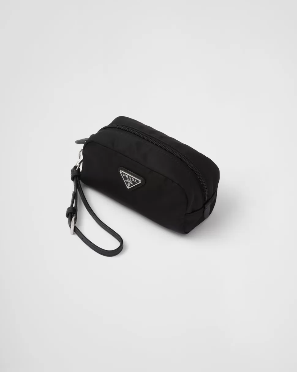 Discount Prada Pouch Aus Re-nylon Schwarz