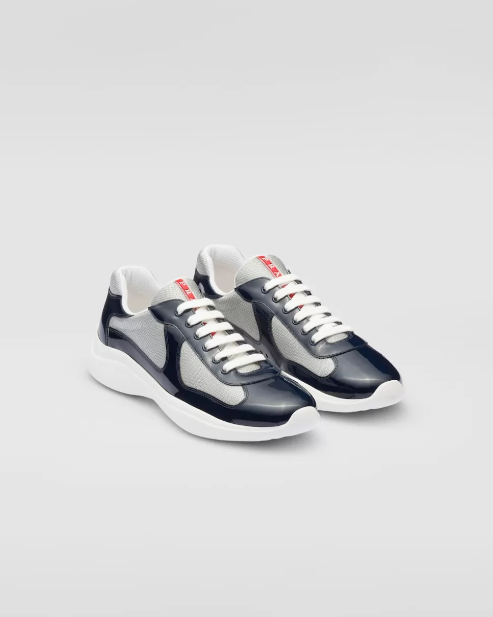 Online Prada America’s Cup Sneaker Aus Lackleder Und Funktionsgewebe Schwarz