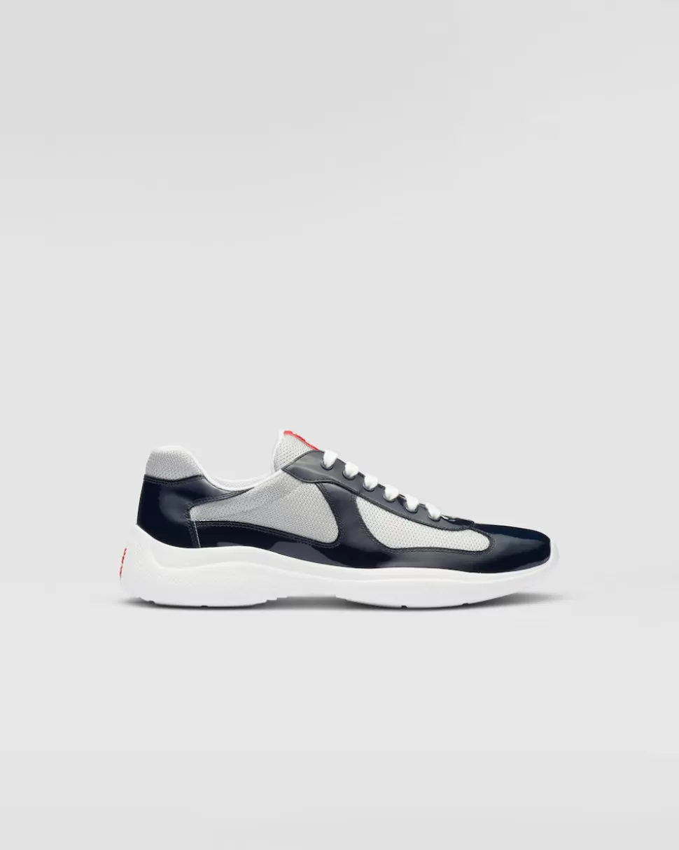 Online Prada America’s Cup Sneaker Aus Lackleder Und Funktionsgewebe Schwarz