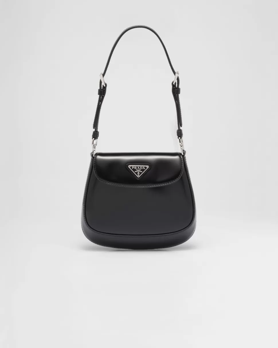 Hot Prada Cleo Mini-tasche Aus Gebürstetem Leder Schwarz