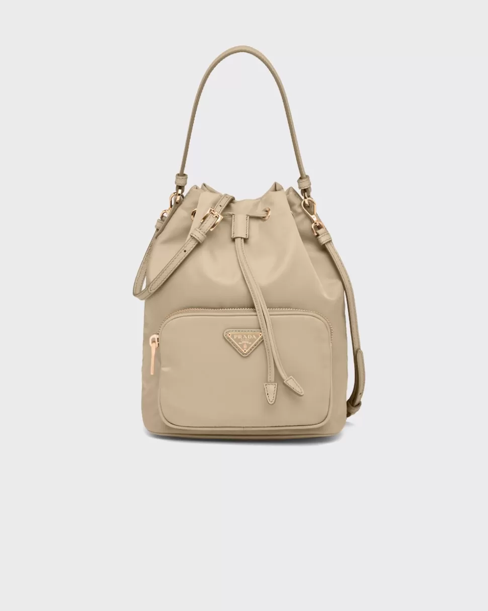 Best Prada Duet Bucket Bag Aus Re-nylon Schwarz