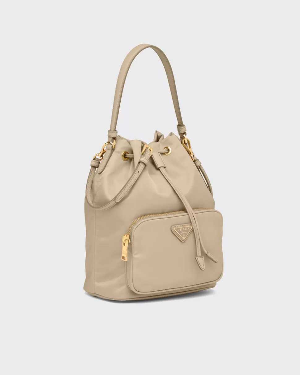 Best Prada Duet Bucket Bag Aus Re-nylon Schwarz