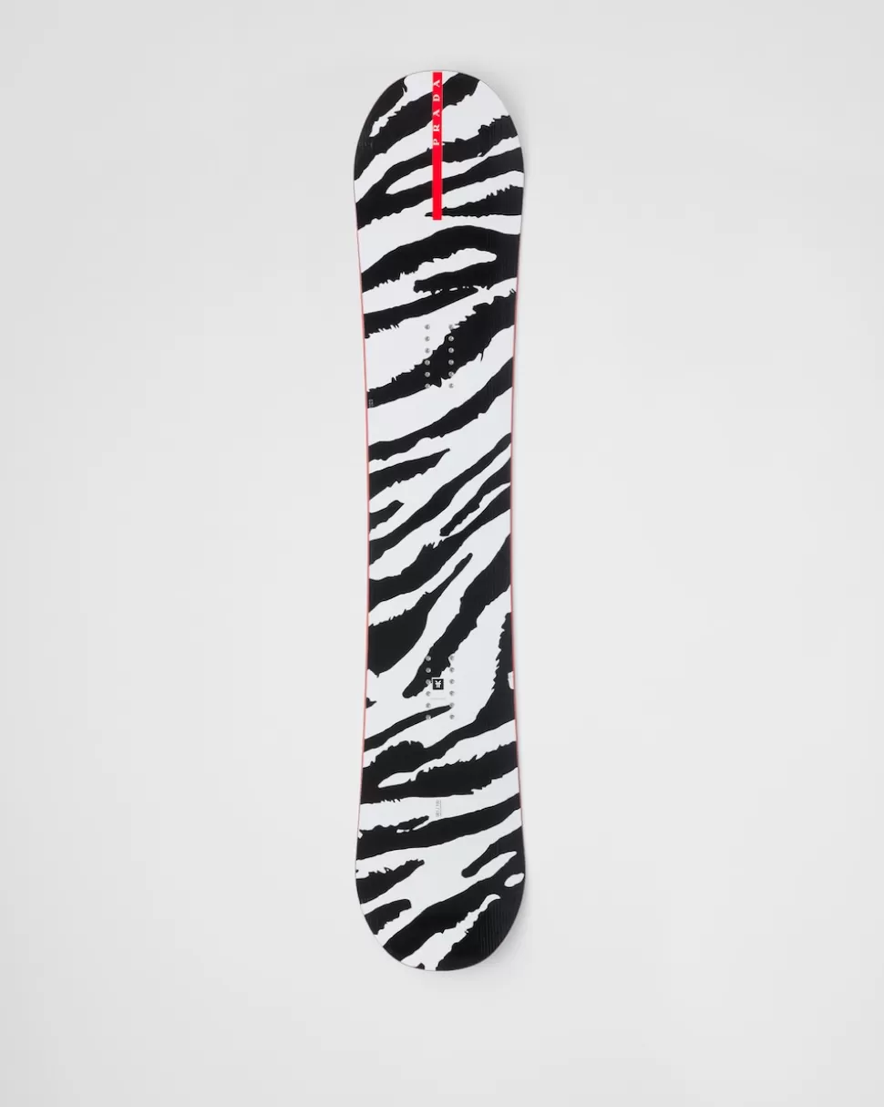 Sale Prada Linea Rossa Snowboard White/Black