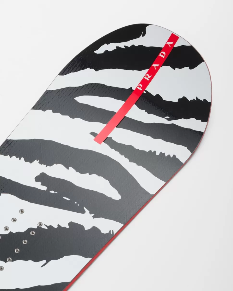 Sale Prada Linea Rossa Snowboard White/Black