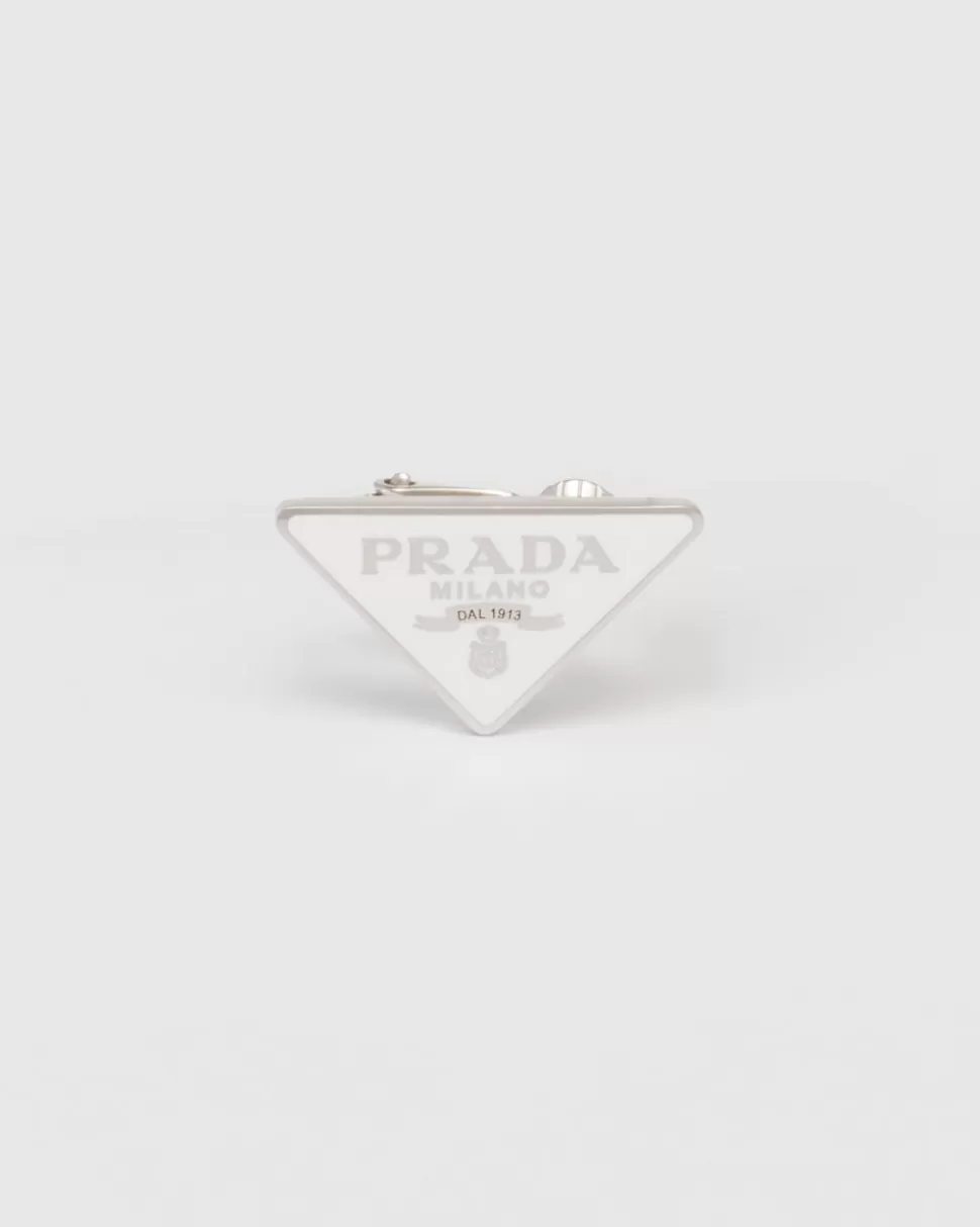 Cheap Prada Symbole Rechter Ohrclip Weiss