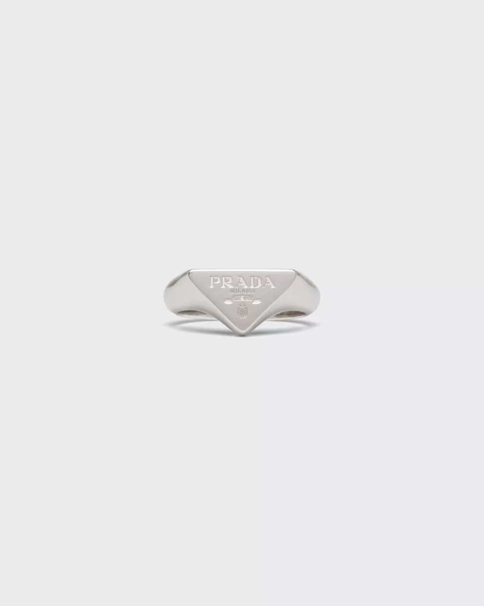 Online Prada Symbole Ring Silber