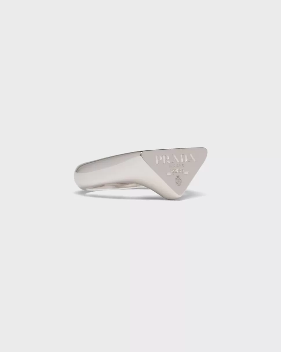 Online Prada Symbole Ring Silber