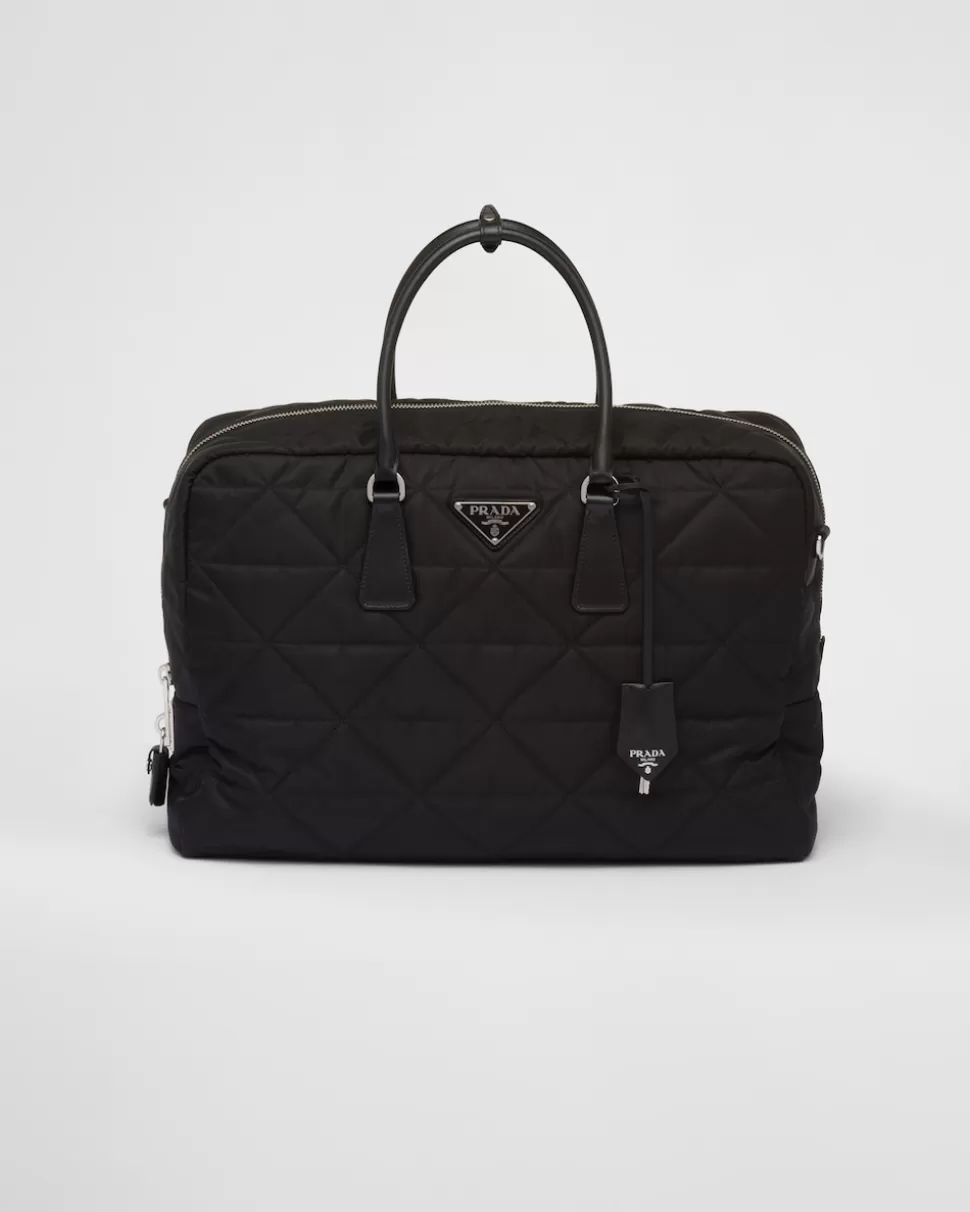 Online Prada Reisetasche Aus Gestepptem Re-nylon Schwarz