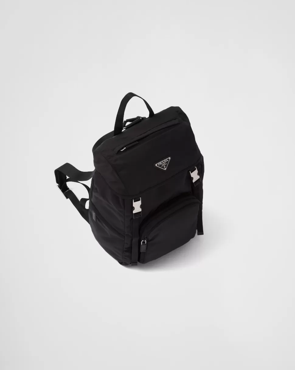 Outlet Prada Rucksack Aus Re-nylon Schwarz