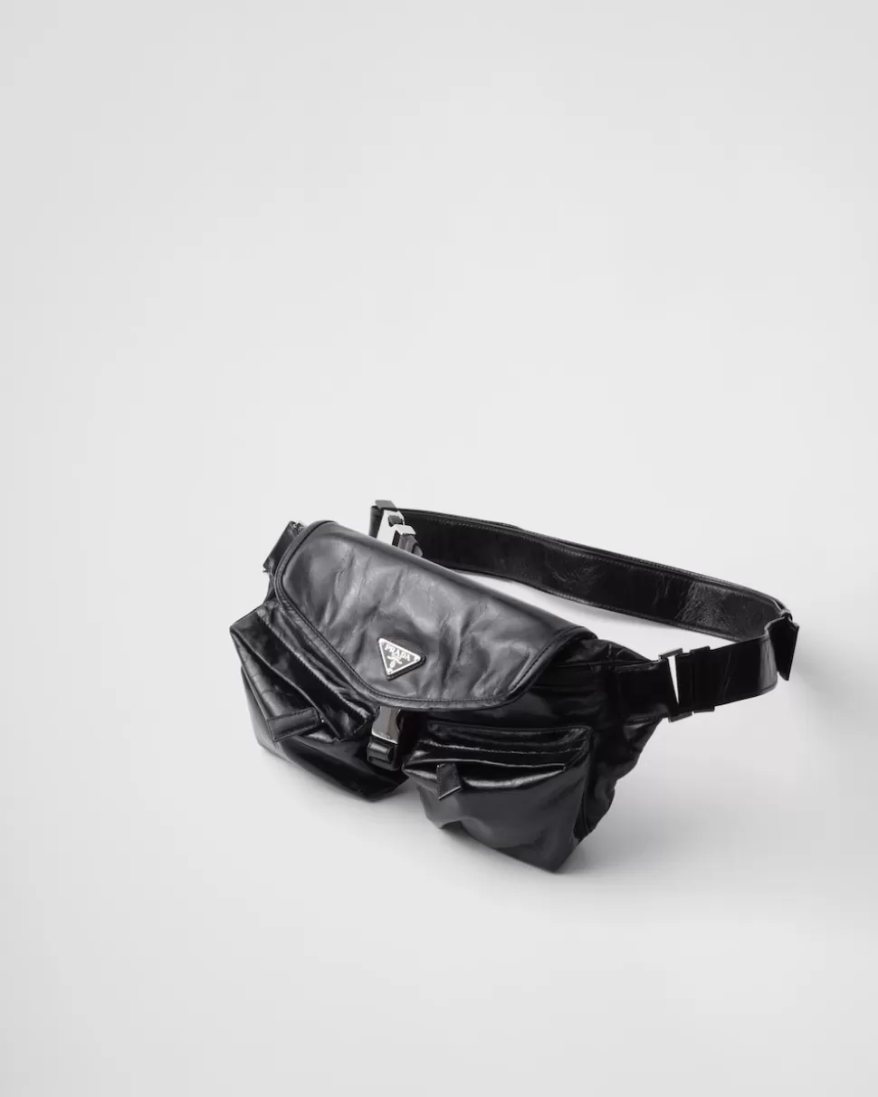 Best Prada Schultertasche Aus Leder Schwarz