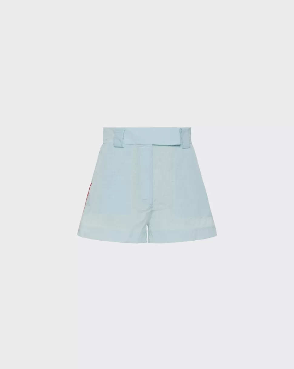 Clearance Prada Shorts Aus Ripstop Hellblau