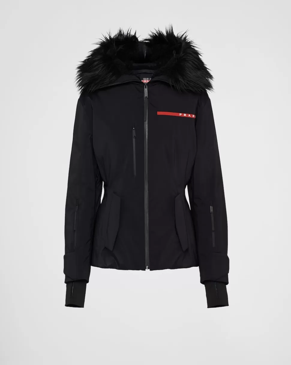 Clearance Prada Skijacke Aus Extreme-tex-stretch Schwarz