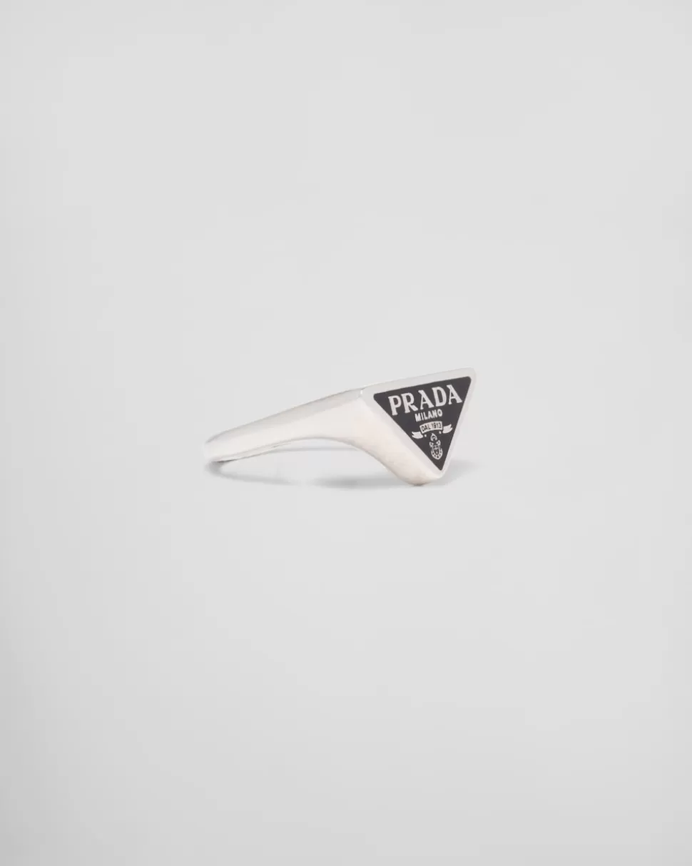 Clearance Prada Smalto Jewels Ring Schwarz