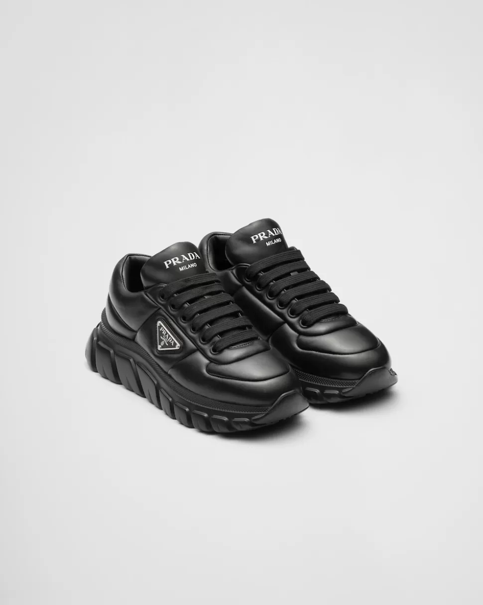 Cheap Prada Sneaker Aus Gepolstertem Nappa-leder Schwarz