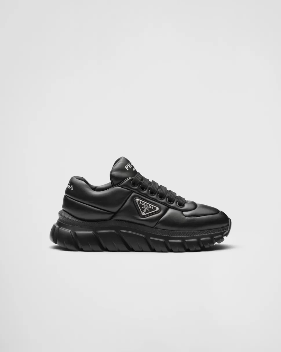 Cheap Prada Sneaker Aus Gepolstertem Nappa-leder Schwarz