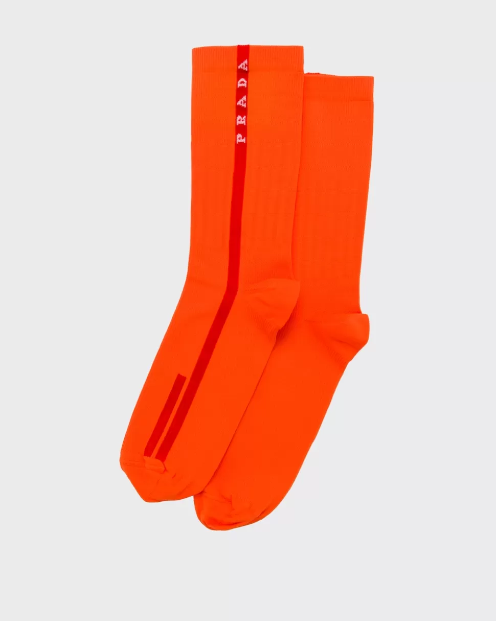 Flash Sale Prada Socken Aus Funktionsnylon Schwarz