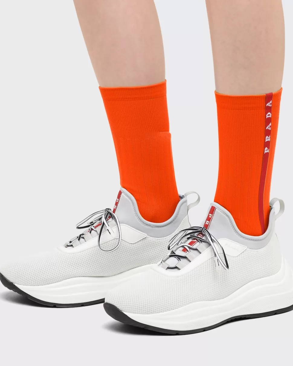 Flash Sale Prada Socken Aus Funktionsnylon Schwarz