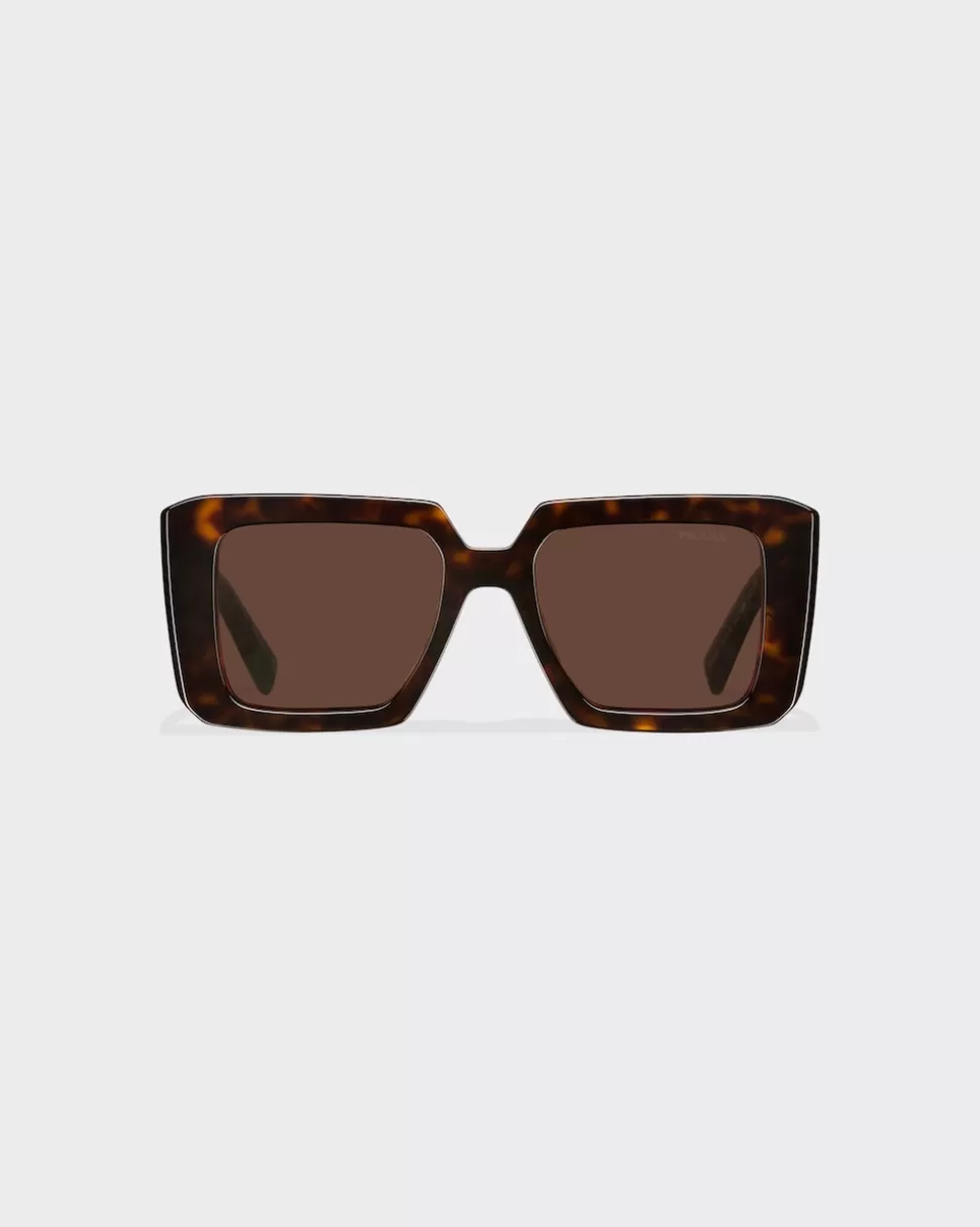 New Prada Sonnenbrille Mit Logo KaffeebrauneGläser